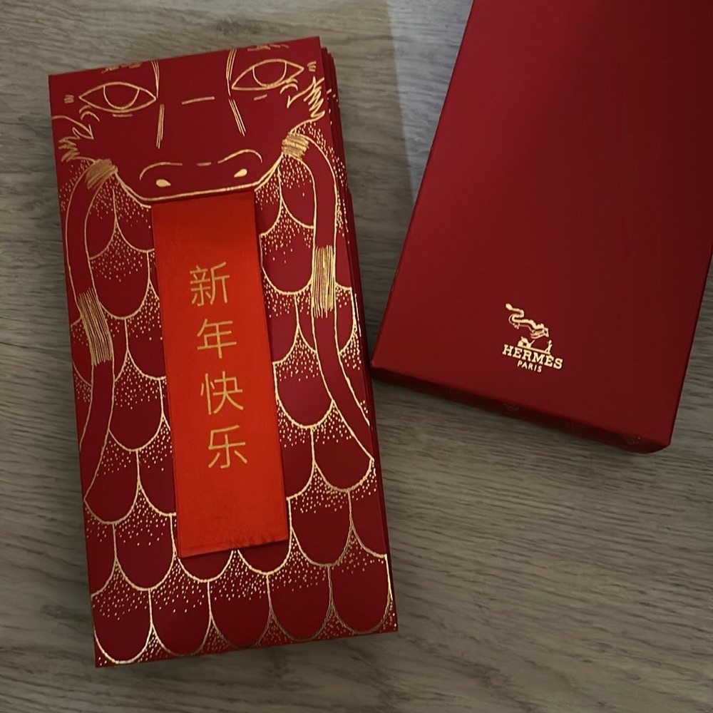 Hermes Red Envelope 2024 Year Of Dragon (Box of 8)